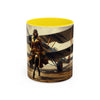 Vintage Aviator Accent Coffee Mug - 11oz, Vibrant Accent Coffee Mug