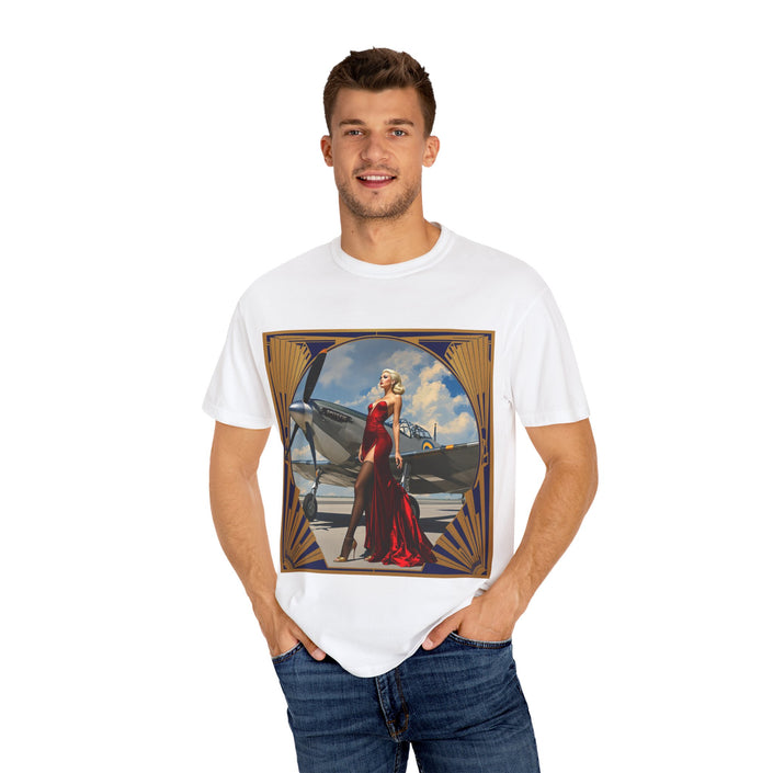 Vintage Glamour T-Shirt, Retro Fashion Tee, Stylish Casual Wear, Gift for Him, Trendy T-Shirt for Events