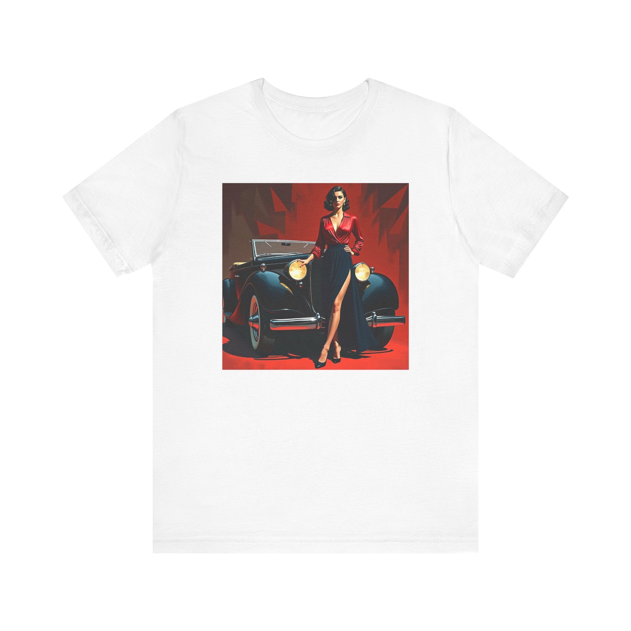 Retro Glamour Classic Tee, Vintage Car Shirt, Fashion Tee for Car Lovers, Unisex Graphic Shirt, Perfect Gift for Retro Enthusiasts