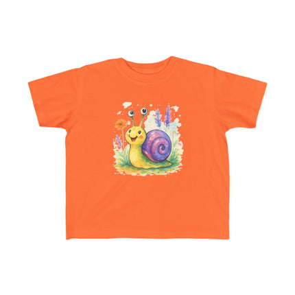 Cute Snail Toddler T-Shirt - Fun & Colorful Jersey Tee for Kids