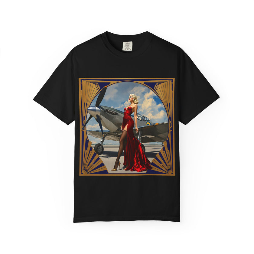 Vintage Glamour T-Shirt, Retro Fashion Tee, Stylish Casual Wear, Gift for Him, Trendy T-Shirt for Events