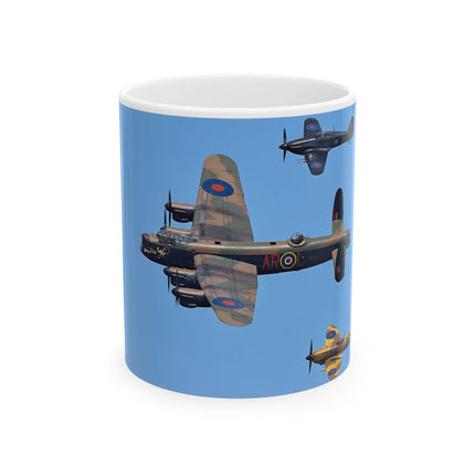 WW2 Fighter Ceramic Mug - Perfect Gift for Pilots, Aviation Lovers, Air Force Veterans, Coffee Lovers, Birthday, and Father's Day