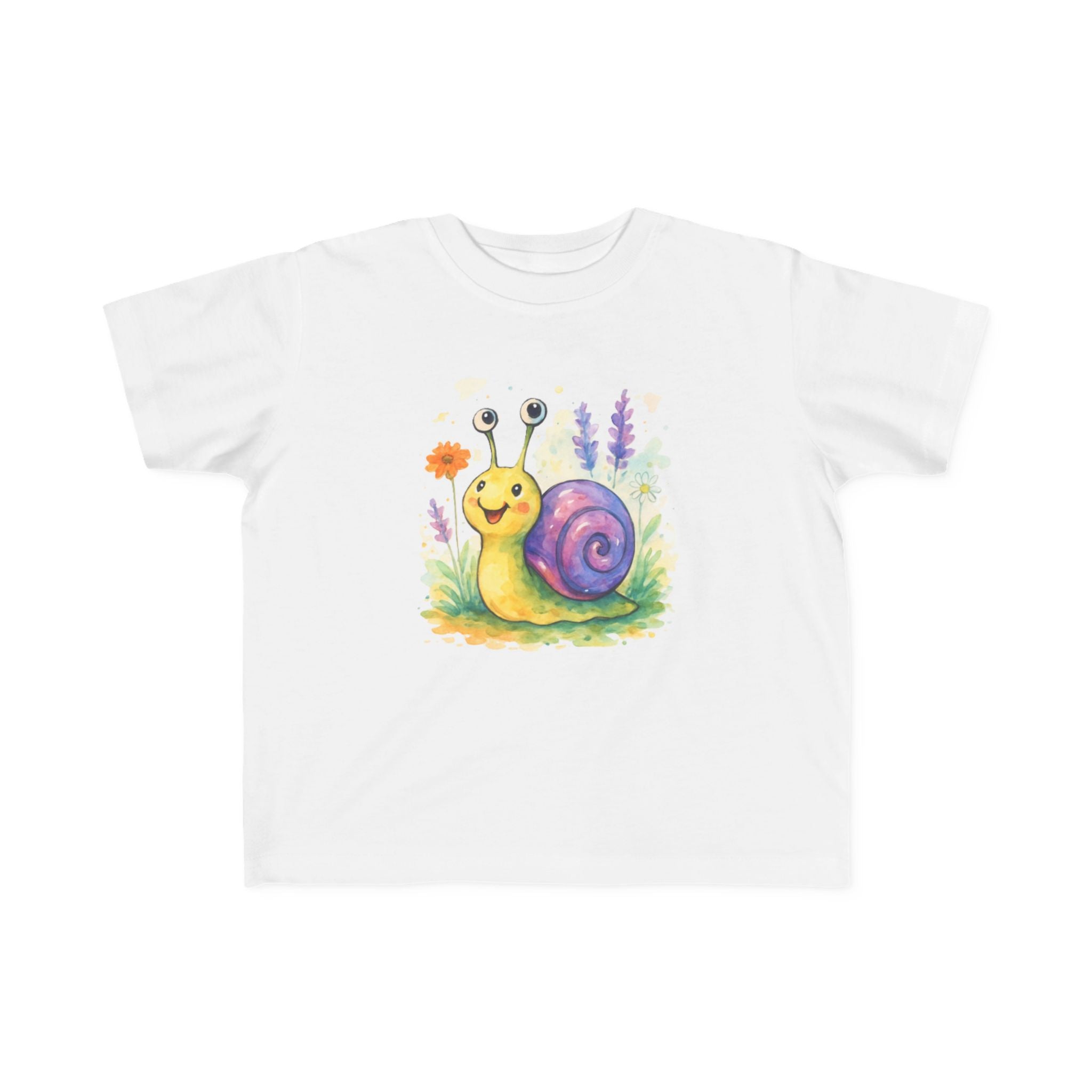 Cute Snail Toddler T-Shirt - Fun & Colorful Jersey Tee for Kids