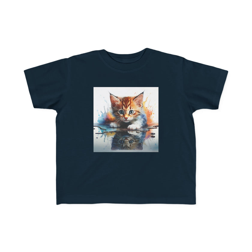 Whimsical Cat Art Toddler Tee Kids' Clothing
