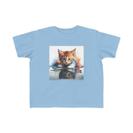 Whimsical Cat Art Toddler Tee Kids' Clothing