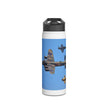 Battle of Britain Flight Stainless Steel Water Bottle, Jet Design, Gift for Pilot, Travel Hydration, Airforce Lover, Outdoor Adventures