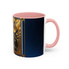 Glamorous Vintage Coffee Mug resting against vintage decor, showcasing its stylish nature.