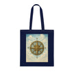 Vintage Compass Cotton Tote Bag