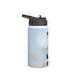 Spitfire Stainless Steel Water Bottle, Jet Design, Gift for Pilot, Travel Hydration, Airforce Lover, Outdoor Adventures