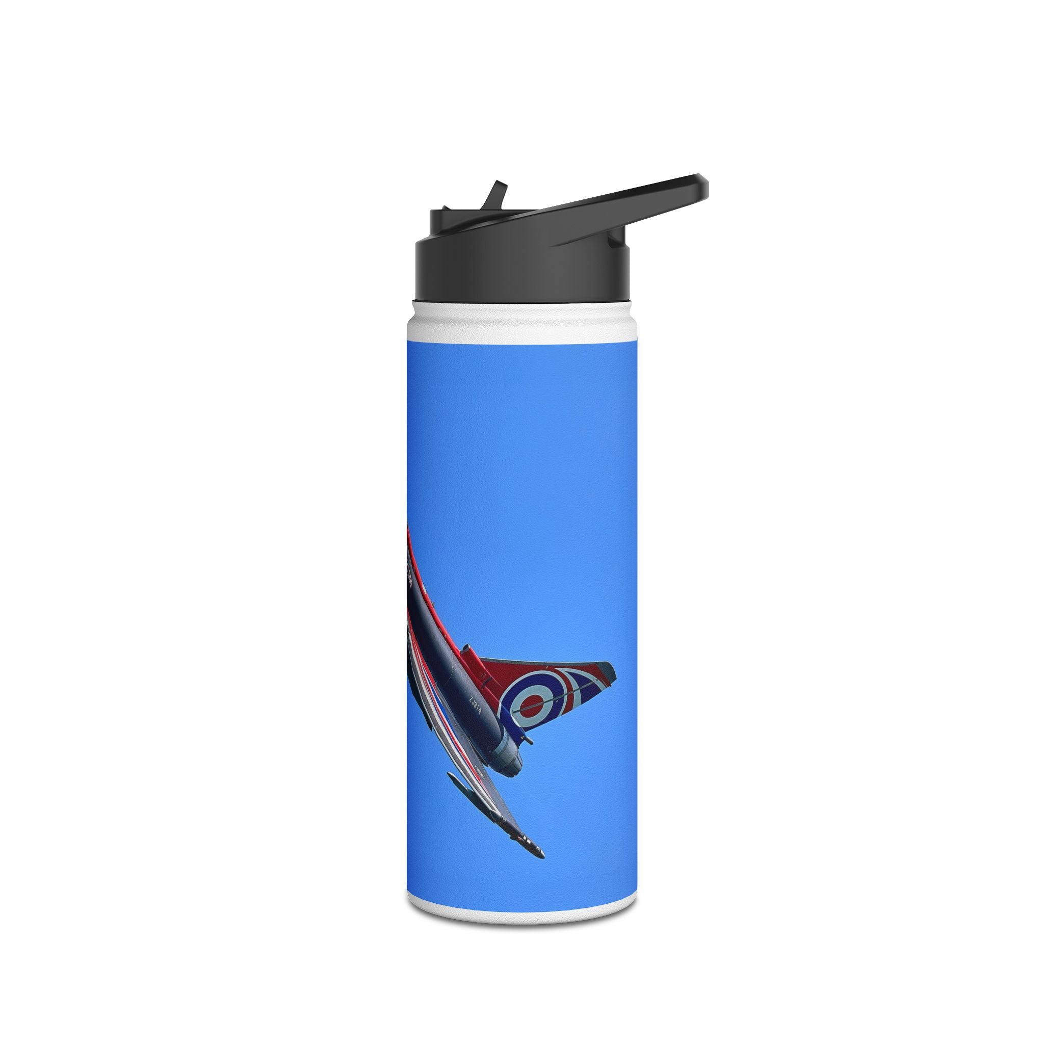 Typhoon Stainless Steel Water Bottle, Jet Design, Gift for Pilot, Travel Hydration, Airforce Lover, Outdoor Adventures