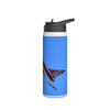 Typhoon Stainless Steel Water Bottle, Jet Design, Gift for Pilot, Travel Hydration, Airforce Lover, Outdoor Adventures