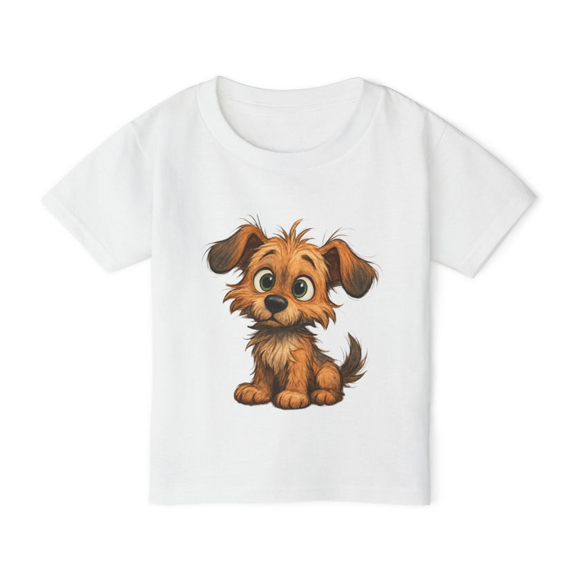 Cute Dog Design Toddler T-Shirt, Perfect for Gifts, Birthdays, Playdates, Animal Lovers, Casual Wear, Kids Clothing