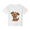 Cute Dog Design Toddler T-Shirt, Perfect for Gifts, Birthdays, Playdates, Animal Lovers, Casual Wear, Kids Clothing