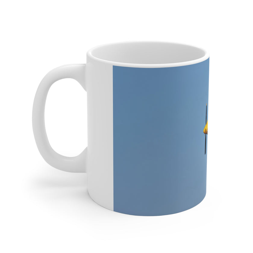 Mustang Airplane Mug, Aviation Enthusiast Gift, Pilot Coffee Cup, Retro Flight Decor, Unique Pilot Mug