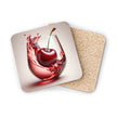 Cherry Splash Coasters. Wine Lovers - Vibrant Drink Coasters, Home Decor, Gift for Wine Lovers, Table Protection, Party Accessories