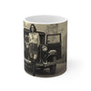 Vintage Glamour Woman, London Mug, Enthusiast Gift, Coffee Cup, Retro, Unique, Mug, Glamour, Retro,  Vintage Car , London
