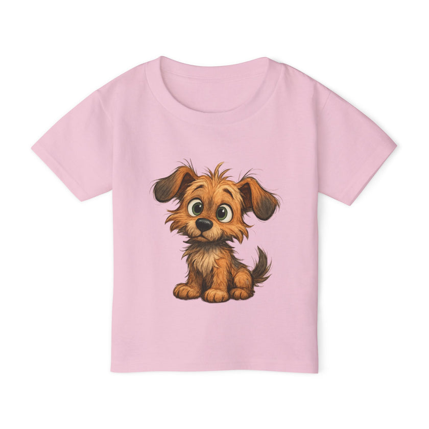 Cute Dog Design Toddler T-Shirt, Perfect for Gifts, Birthdays, Playdates, Animal Lovers, Casual Wear, Kids Clothing
