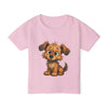 Cute Dog Design Toddler T-Shirt, Perfect for Gifts, Birthdays, Playdates, Animal Lovers, Casual Wear, Kids Clothing