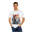 Kitten T-Shirt, Retro Fashion Tee, Stylish Casual Wear, Gift for Him, Trendy T-Shirt for Events