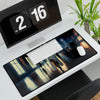 Elegant Urban Scene Desk Mat - Stylish Office Accessory for Your Workspace