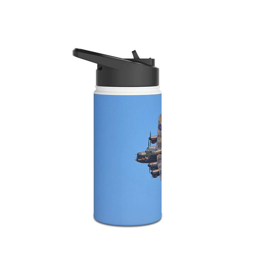 Battle of Britain Flight Stainless Steel Water Bottle, Jet Design, Gift for Pilot, Travel Hydration, Airforce Lover, Outdoor Adventures