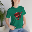 Red Lip Design Unisex Jersey Tee | Casual Wear, Trendy Shirt, Gift for Her, Summer Style, Statement Top