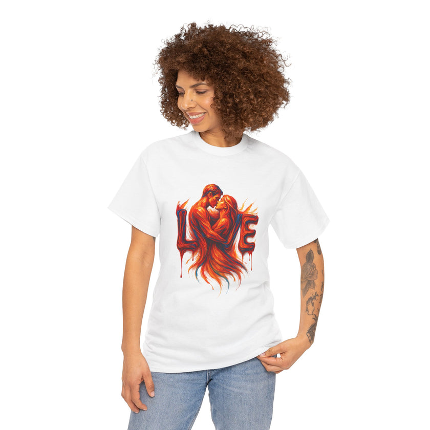 Romantic Love Unisex Heavy Cotton Tee