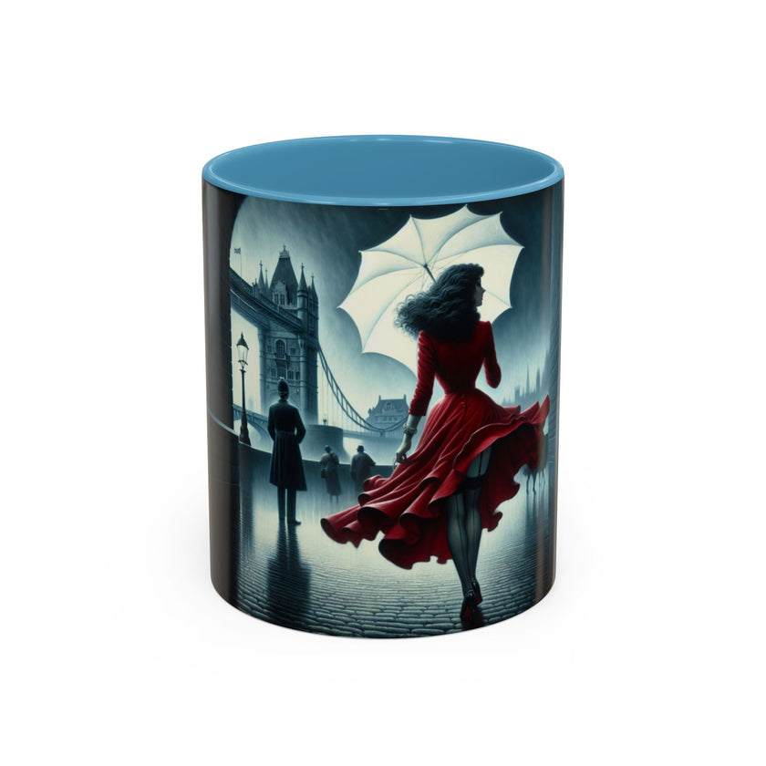 Elegant Cityscape Coffee Mug - 11oz with cityscape artwork, ideal for coffee lovers.