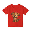 Cute Dog Design Toddler T-Shirt, Perfect for Gifts, Birthdays, Playdates, Animal Lovers, Casual Wear, Kids Clothing