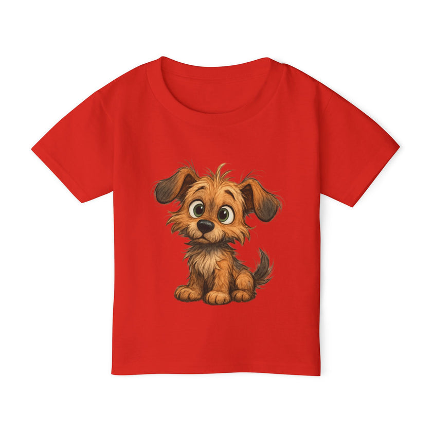 Cute Dog Design Toddler T-Shirt, Perfect for Gifts, Birthdays, Playdates, Animal Lovers, Casual Wear, Kids Clothing