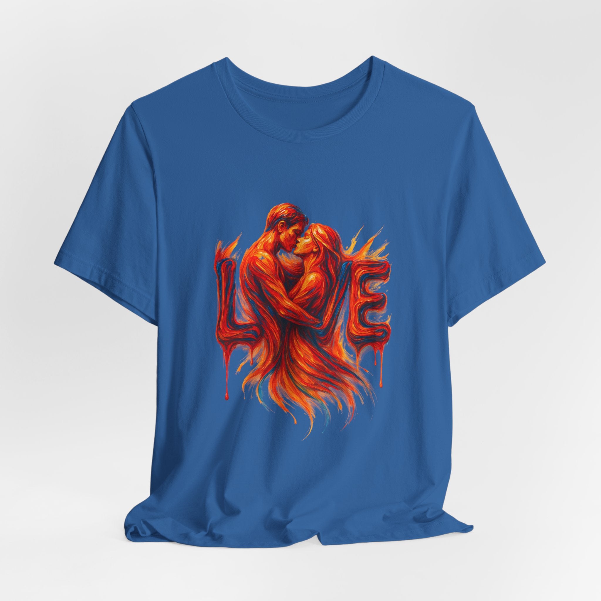 Love Embrace Unisex T-Shirt, Romantic Tee, Gift for Couples, Valentine's Day Apparel, Cute Love Shirt, Sweetheart Gift