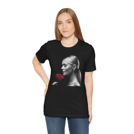 Elegant Rose Graphic Tee, Floral T-Shirt, Gift for Her, Casual Wear, Statement Top, Birthday Gift, Anniversary Gift