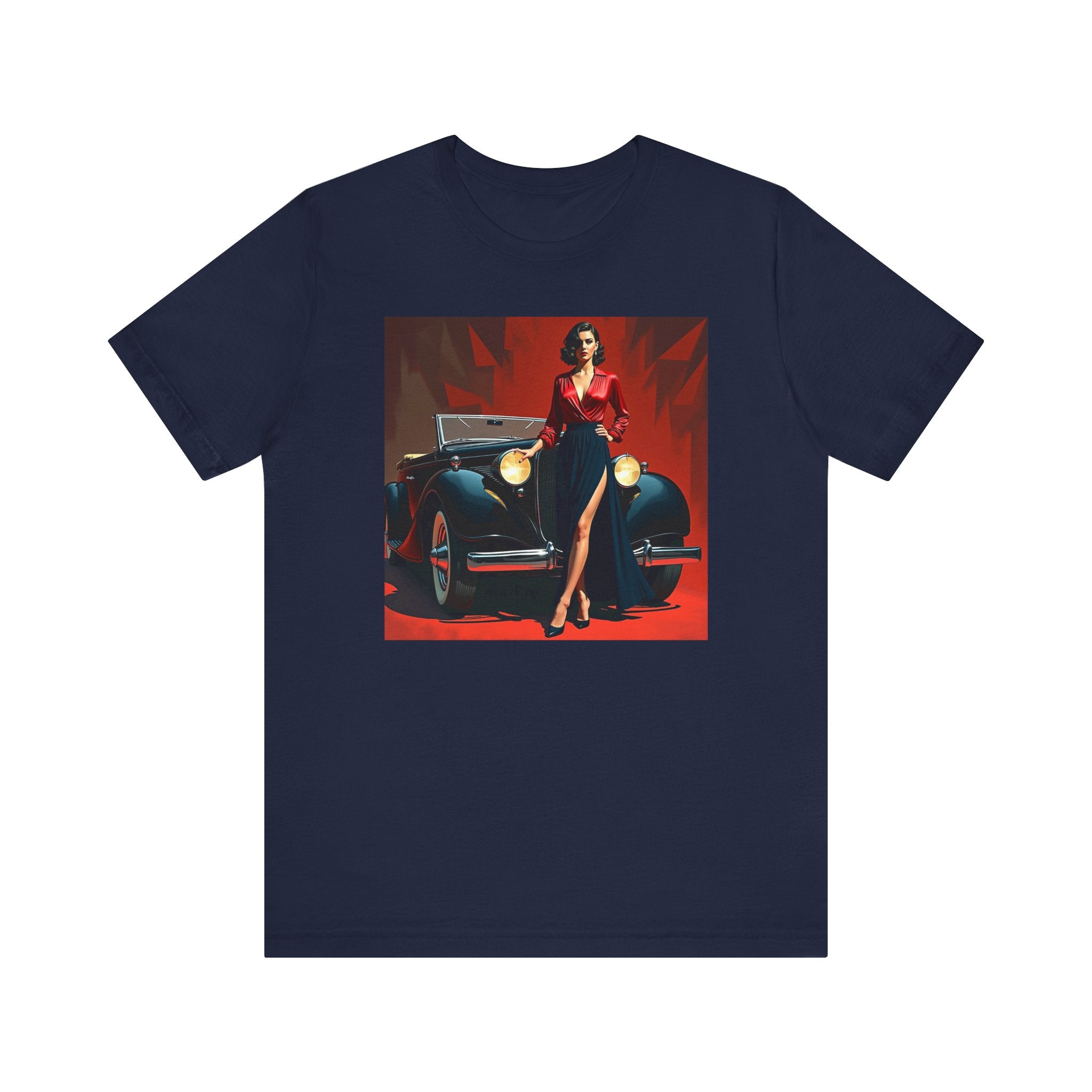 Retro Glamour Classic Tee, Vintage Car Shirt, Fashion Tee for Car Lovers, Unisex Graphic Shirt, Perfect Gift for Retro Enthusiasts