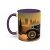Artful capture of a Vintage Glamour Accent Coffee Mug amidst a cheerful setting.