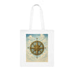 Vintage Compass Cotton Tote Bag