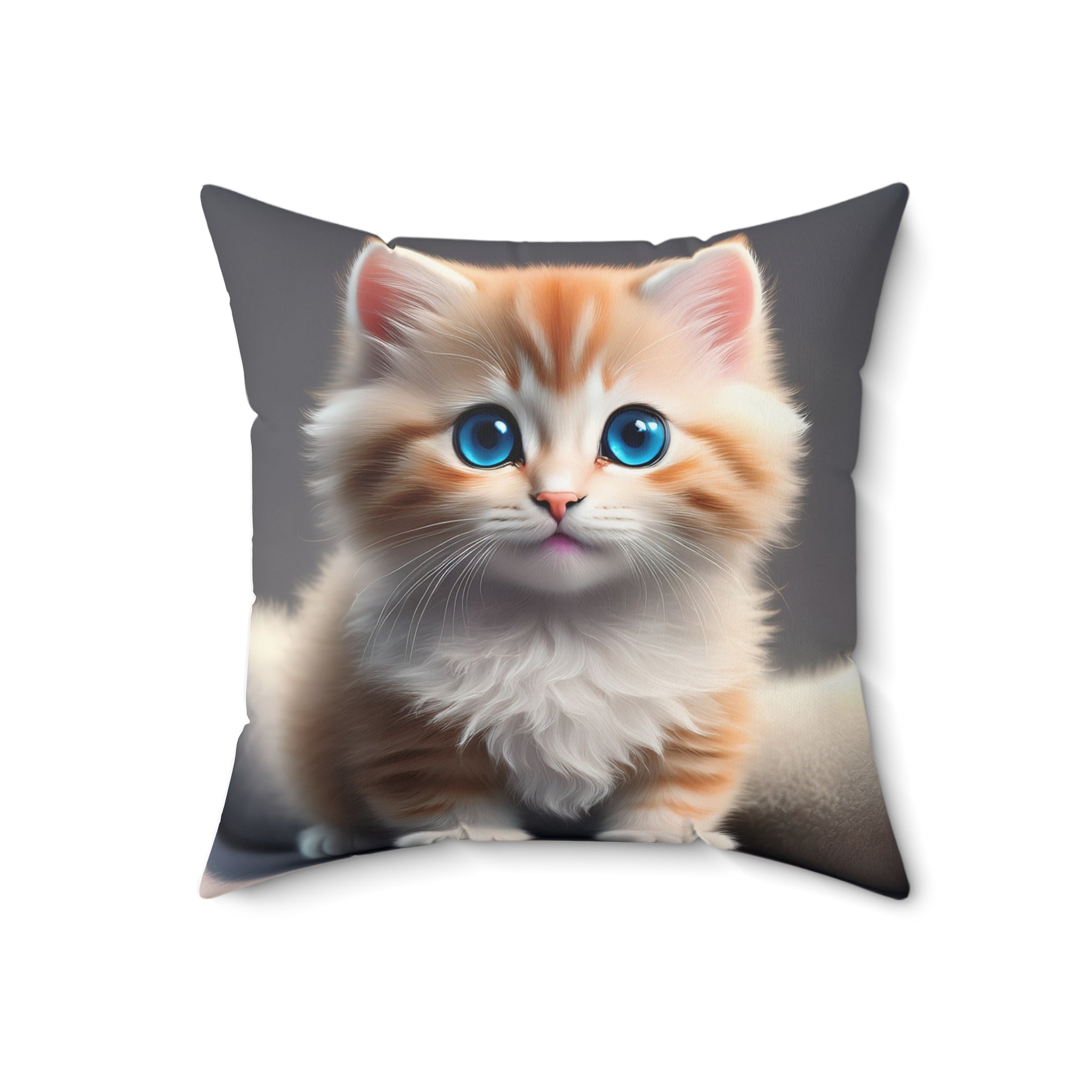 Cute Kitten Art Pillow, Decorative Throw Pillow, Pet Lover Gift, Cozy Home Decor, Cat Lover Cushion, Fun Cat Decor