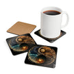 Yin Yang Corkwood Coaster Set - Eco-Friendly Drinkware Accessories