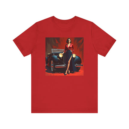 Retro Glamour Classic Tee, Vintage Car Shirt, Fashion Tee for Car Lovers, Unisex Graphic Shirt, Perfect Gift for Retro Enthusiasts