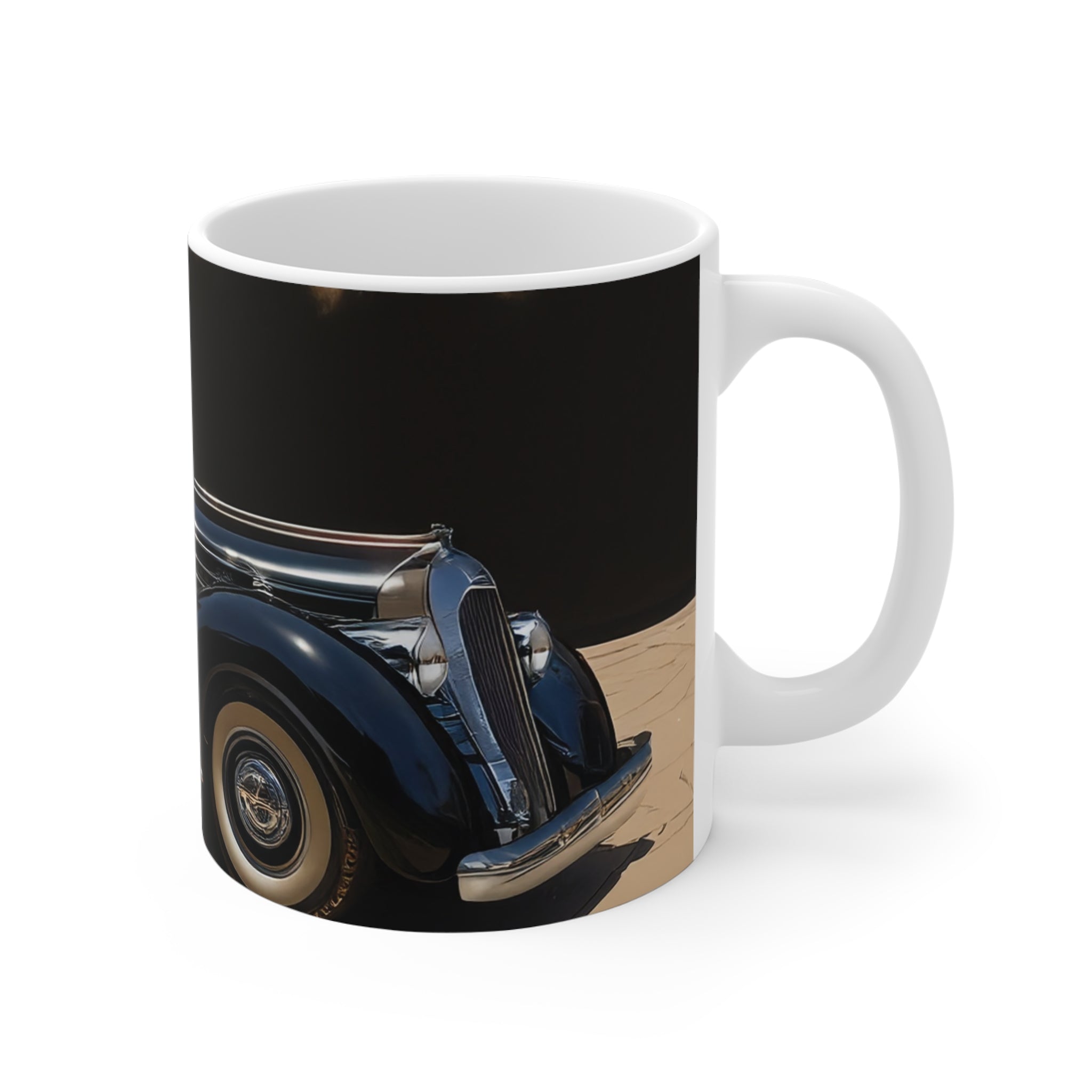 Attractive Woman, Retro Car, Enthusiast Gift, Coffee Cup, Retro, Unique  Mug, Glamour, Retro, Woman, Car, Dress, Red