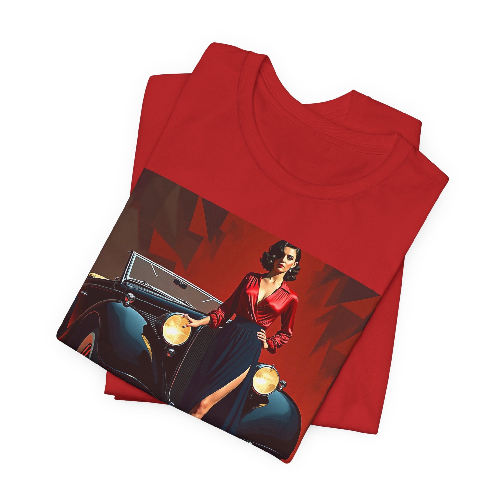 Retro Glamour Classic Tee For Him, Vintage Car Shirt, Fashion Tee for Car Lovers, Unisex Graphic Shirt, Perfect Gift for Retro Enthusiasts