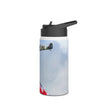 Spitfire Stainless Steel Water Bottle, Jet Design, Gift for Pilot, Travel Hydration, Airforce Lover, Outdoor Adventures