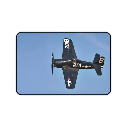 USN Fighter Desk Mat | Pilot Gift, Office Decor, Gaming Mat, Home Office Accessories, Aviation Theme, USN, Fighter, Navy, WW2, Vintage, Aircraft, Plane