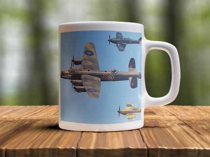 WW2 Fighter Ceramic Mug - Perfect Gift for Pilots, Aviation Lovers, Air Force Veterans, Coffee Lovers, Birthday, and Father's Day