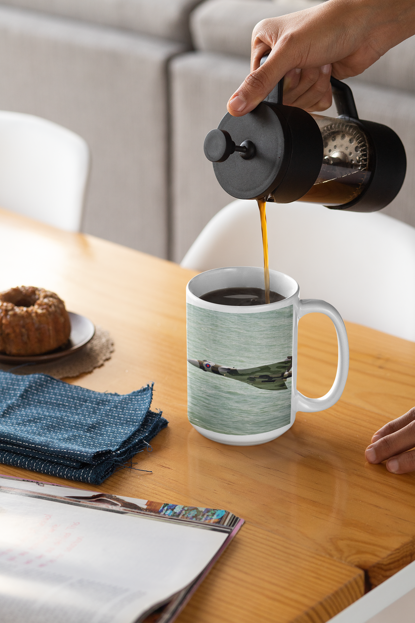 Vulcan Airplane Mug, Aviation Enthusiast Gift, Pilot Coffee Cup, Retro Flight Decor, Unique Pilot Mug