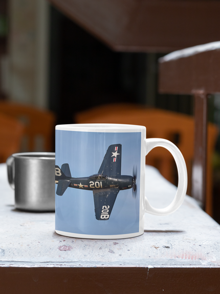 Mug - Vintage USN Hellcat Ceramic Mug (11oz/15oz)