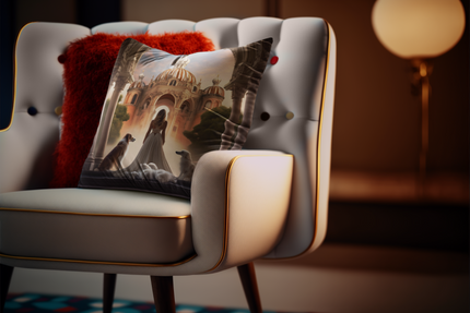 Art Pillow, Decorative Throw Pillow, Pet Lover Gift, Cozy Home Decor, Cat Lover Cushion, Fun Cat Decor