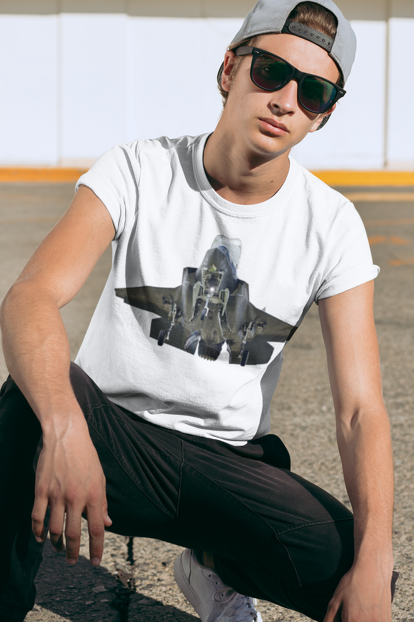 F-35B Lightning  T Shirt Aviation Fighter RAF Jet T-Shirt, Retro Fashion Tee, Stylish Casual Wear, Gift for Him, Trendy T-Shirt for Events