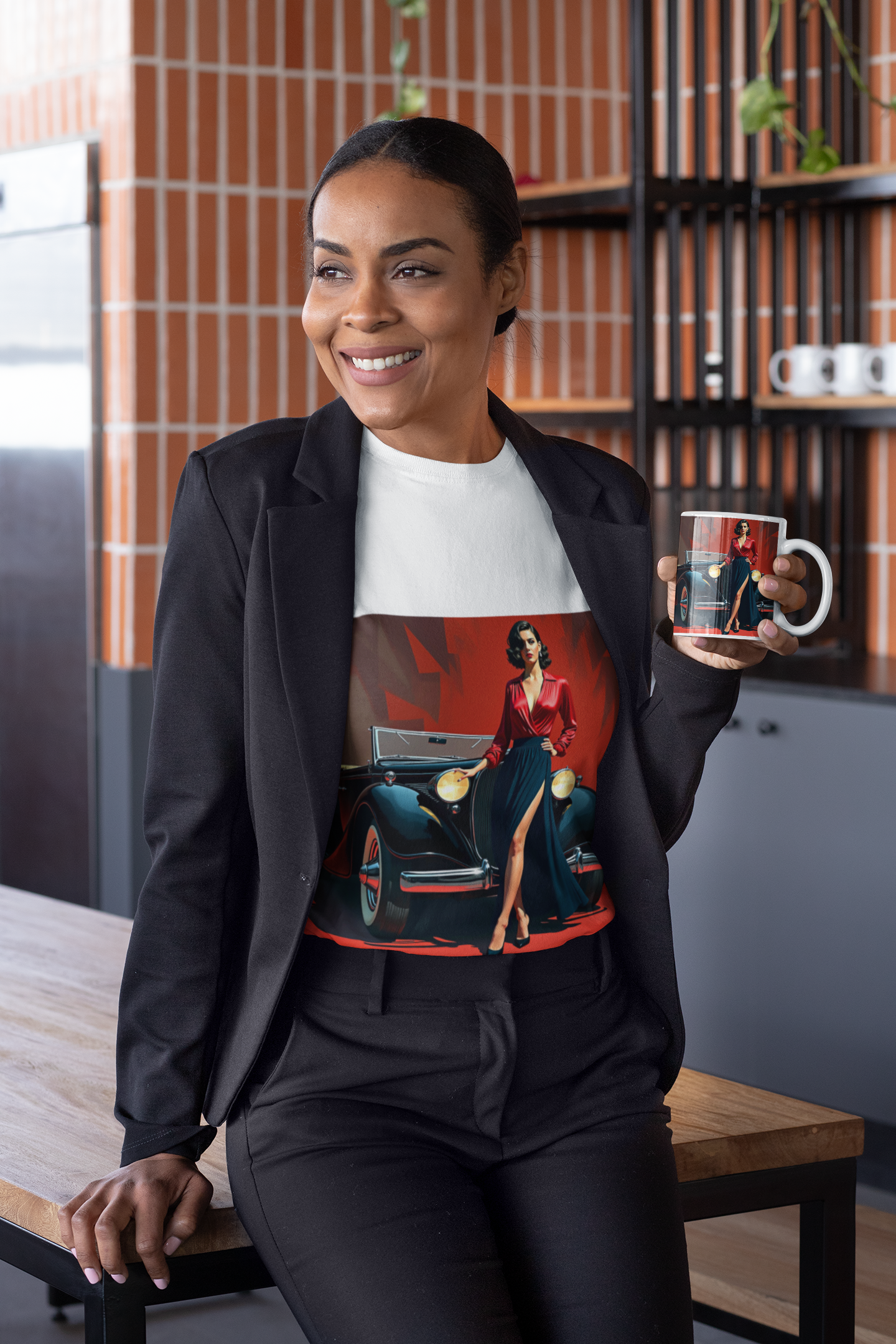 Retro Glamour Classic Tee, Vintage Car Shirt, Fashion Tee for Car Lovers, Unisex Graphic Shirt, Perfect Gift for Retro Enthusiasts