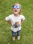 Whimsical Cat Art Toddler Tee Kids' Clothing
