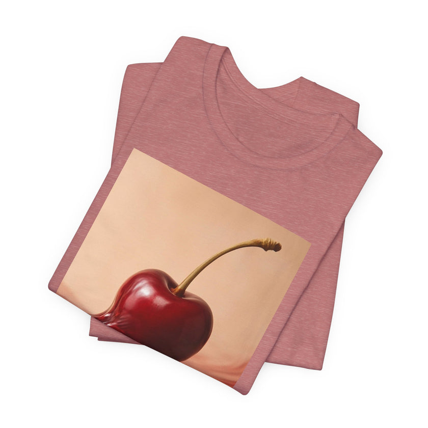 Cherry Splash Graphic Tee - Cute Summer Shirt, Unisex Casual Wear, Gift for Fruit Lovers, Trendy Soft T-Shirt, Fun Statement Top